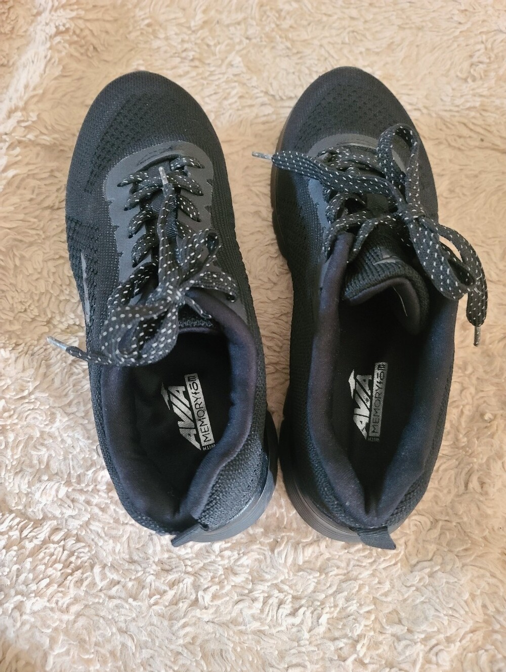 Avia Dive Black Lightweight Athletic Sneakers, Running Shoes, Size 8.5 - Picture 5 of 8